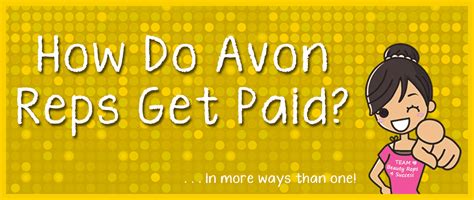 how do avon sales reps get paid